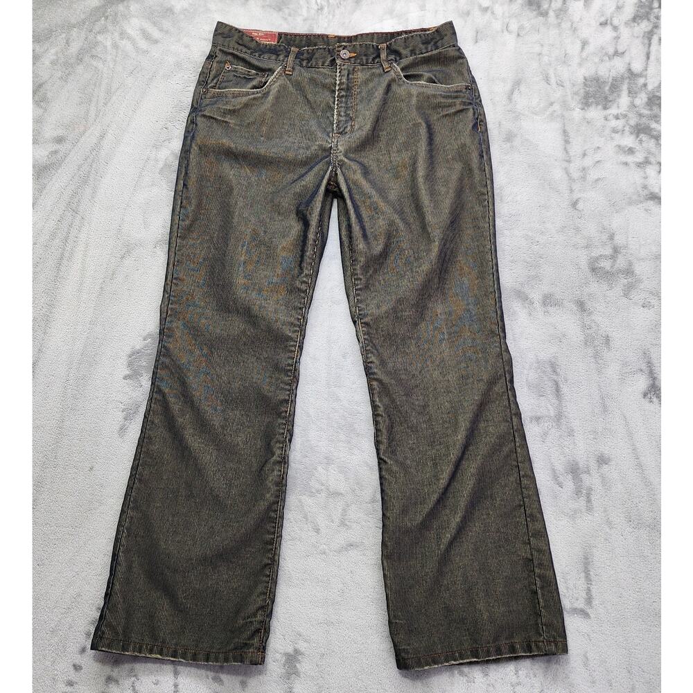 Vintage Y2K Bailey's Point Jeans Mens 34X30 Brown Blue Corduroy Bootcut Premium‎